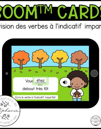 Cartes BOOM™ Révision des verbes à l'indicatif imparfait