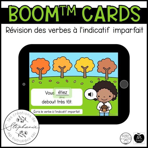 Cartes BOOM™ Révision des verbes à l'indicatif imparfait