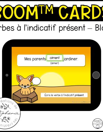 Cartes BOOM™ Verbes à l’indicatif présent - Bloc 1