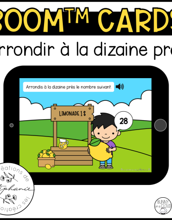 Cartes BOOM™ Arrondir à la dizaine près