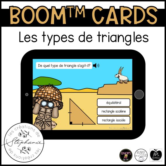 Cartes BOOM™ Les types de triangles