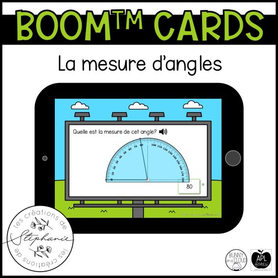 Cartes BOOM™ La mesure d'angles