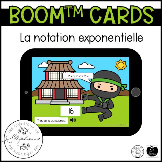 Cartes BOOM™ La notation exponentielle