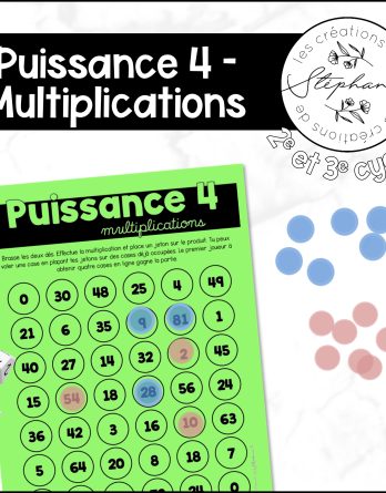Jeu Puissance 4 - Multiplications